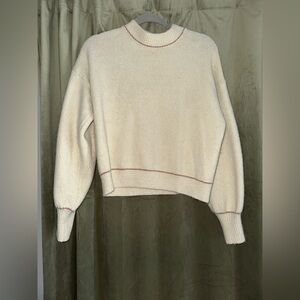 Cozy Mock neck Cream Sweater